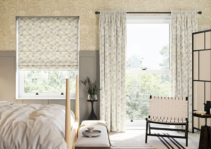 Mosaic Tile, Subdued - Made to Measure Curtains - Image 3